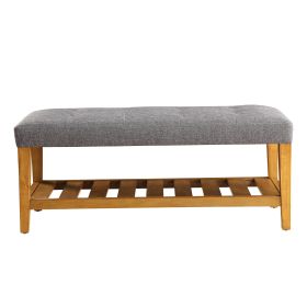 Wooden Bench, Gray & Oak