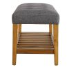Wooden Bench, Gray & Oak