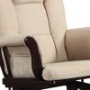 Functionally Appealing Glider Chair With Ottoman, Beige