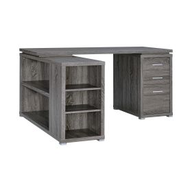 Modern Style Wooden Office Desk, Gray
