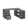 Modern Style Wooden Office Desk, Gray