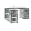 Modern Style Wooden Office Desk, Gray