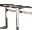 Elegantly Charmed Metal Writing Desk, Silver
