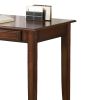 Transitional 2 Piece Wooden Desk Set, Brown