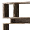 Rustically Charmed Wooden Open Bookcase, Brown