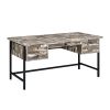 Rustic Style Wooden Writing Desk with Drawers