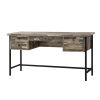 Rustic Style Wooden Writing Desk with Drawers