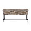 Rustic Style Wooden Writing Desk with Drawers