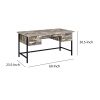 Rustic Style Wooden Writing Desk with Drawers