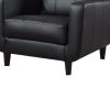High toned Accent Chair, Black