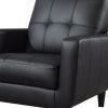High toned Accent Chair, Black