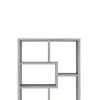 Modish Wooden Bookcase With Multiple Shelves, Gray