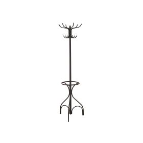 Metal Coat Rack With Umbrella Stand, Black