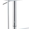 Classic Adjustable Metal Bar Stool, Gray & Silver