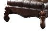 Majestic Ottoman, 2 Tone Dark Brown & Cherry Oak