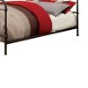 Metal Queen Size Platform Bed with Headboard & Footboard, Deep Bronze