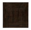 Wooden End Table with Open Shelf, Dark Walnut Brown
