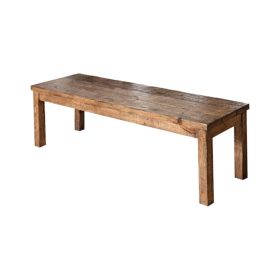 Old style Wood bench, Brown
