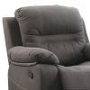 Leatherette Rocker Recliner In Gray