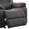 Leatherette Rocker Recliner In Gray