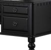 Commodious Vanity Set Featuring Stool And Mirror Black