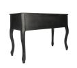 Cherub Vanity Set Featuring Stool And Mirror Black