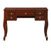 Cherub Vanity Set Featuring Stool And Mirror Cherry Brown
