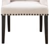 William Parson Side Dining Chair, Beige & Smokey Black