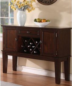 Warm and Contemporary Server, Brown