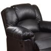 Bonded Leather Rocker/Recliner Black