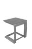 Sleekly Cultivated Contemporary Aluminum Side Table, Silver