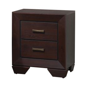 Chic Side Nightstand, Dark Cocoa Brown