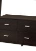 Quirky Ladder Bookcase With 4 Storage Drawers And Open Shelves, Cappuccino