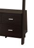 Quirky Ladder Bookcase With 4 Storage Drawers And Open Shelves, Cappuccino