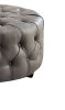 Slouchy Contemporary Ottoman, Gray