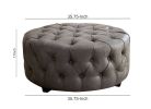 Slouchy Contemporary Ottoman, Gray