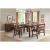 Mango Veneer Counter Height Chairs With Splat Backs, Set of 2, Cherry