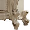 Two Drawer Nightstand With Carved Details And Cabriole Legs, Antique Pearl