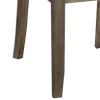 Wood Dining Chair, Double X Backrest, Set of 2, Beige, Brown