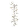 Branch Shape Aluminum Wall Dâ€¹Â¨Â«cor with Four Bird Accents, Gold