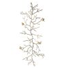 Branch Shape Aluminum Wall Dâ€¹Â¨Â«cor with Four Bird Accents, Gold