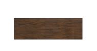 Poplar Wood Dining Side Bench with Thick Block Legs, Brown