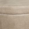 Faux Leather Upholstered Wooden Ottoman with Lift Off Lid Storage, Brown