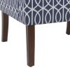 Wooden Fabric Upholstered Accent Chair with Swooping Armrests, Multicolor