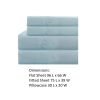 Lanester 3 Piece Polyester Twin Size Sheet Set The Urban Port, Aqua Blue