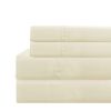 Lanester 3 Piece Polyester Twin Size Sheet Set The Urban Port, Cream