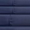 Lanester 3 Piece Polyester Twin Size Sheet Set The Urban Port, Navy Blue