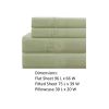 Lanester 3 Piece Polyester Twin Size Sheet Set The Urban Port, Olive Green