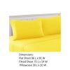 Bezons 4 Piece Full Size Microfiber Sheet Set The Urban Port, Yellow