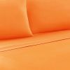 Bezons 4 Piece Queen Size Microfiber Sheet Set The Urban Port, Orange